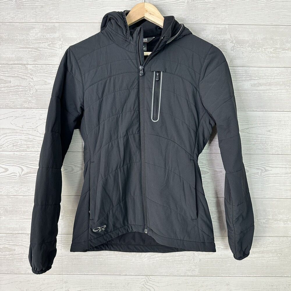 Outdoor Research Hooded Winter Jacket Softshell Thermore Insulated XS
